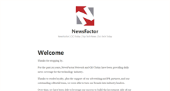 Desktop Screenshot of newsfactor.com