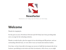 Tablet Screenshot of newsfactor.com